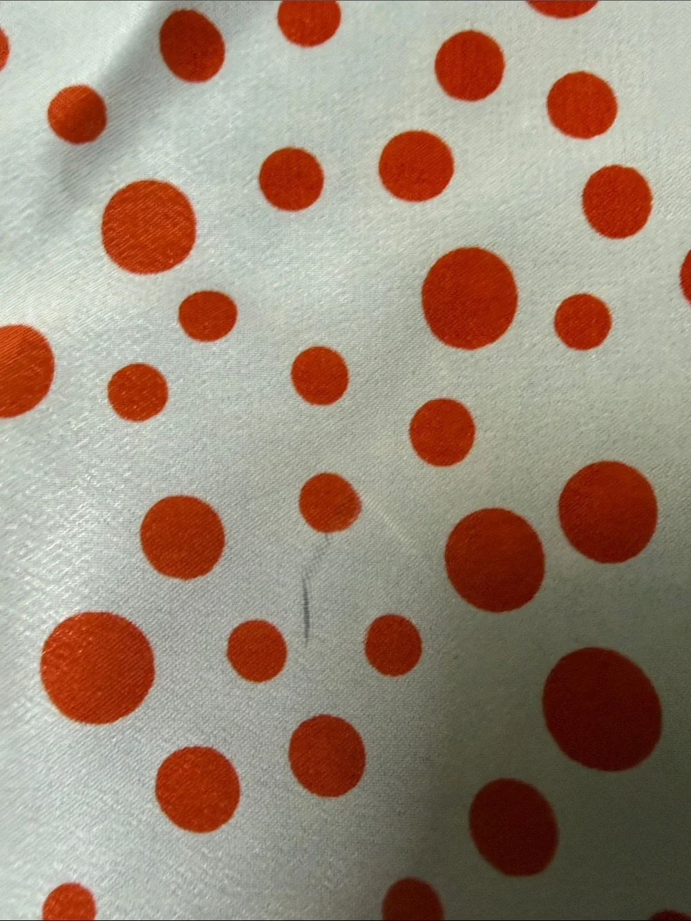 Vintage Nasharr Freres Orange Polka Dot Scarf